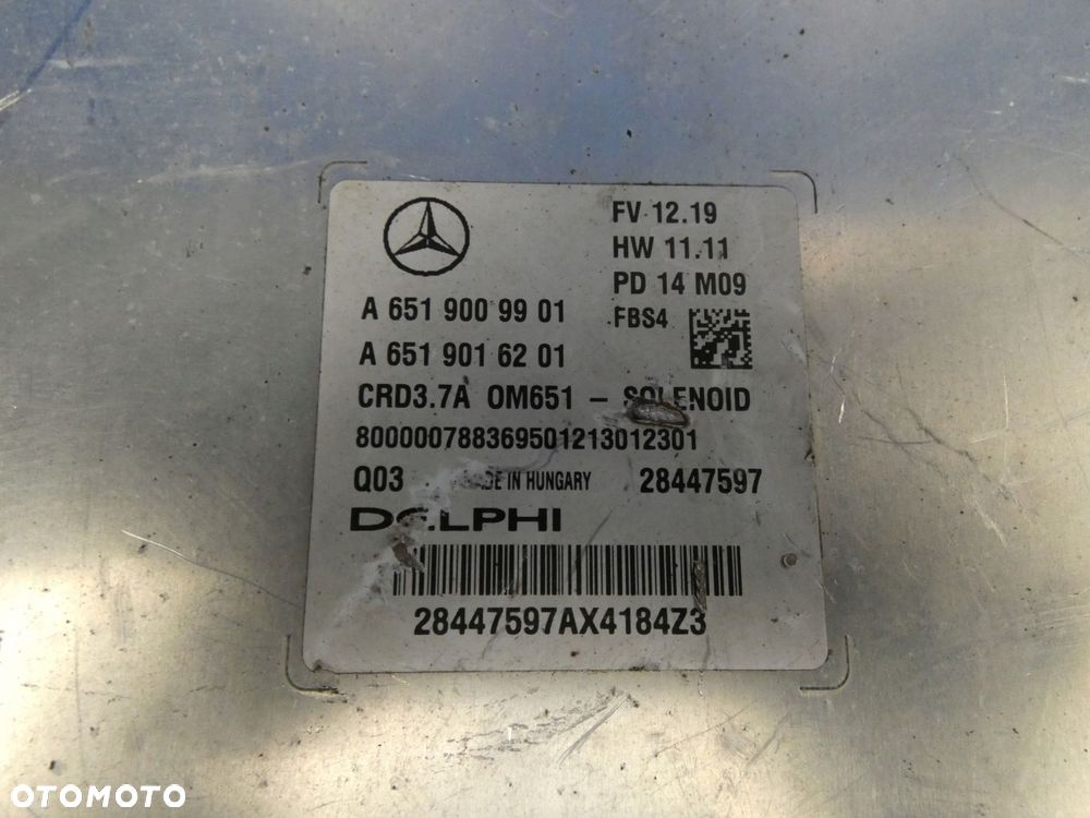 E KLASA W212 W204 2.2 CDI 651 KOMPUTER SILNIKA - 2