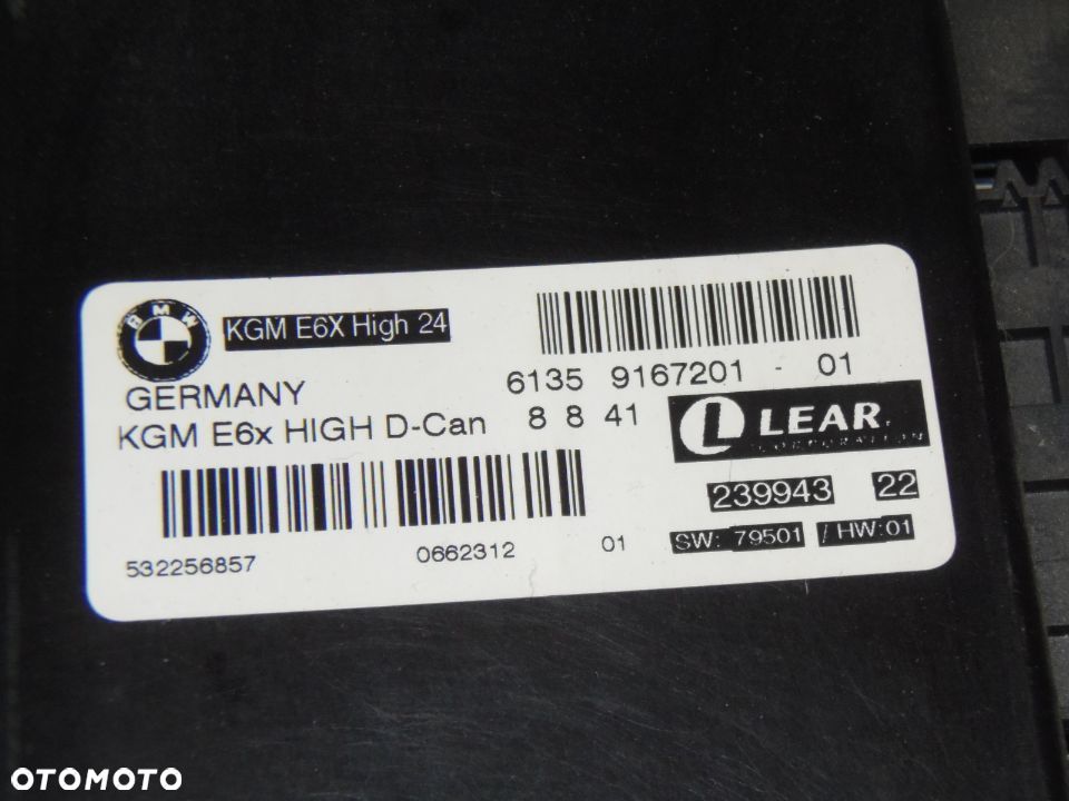 BMW 5 E60 BCM moduł gateway 61359167201 - 3