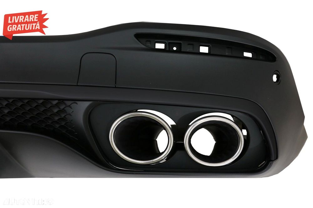 Difuzor Bara Spate cu Ornamente Evacuare Crom Mercedes GLE W167 SUV (2019-Up) GLE5- livrare gratuita - 6