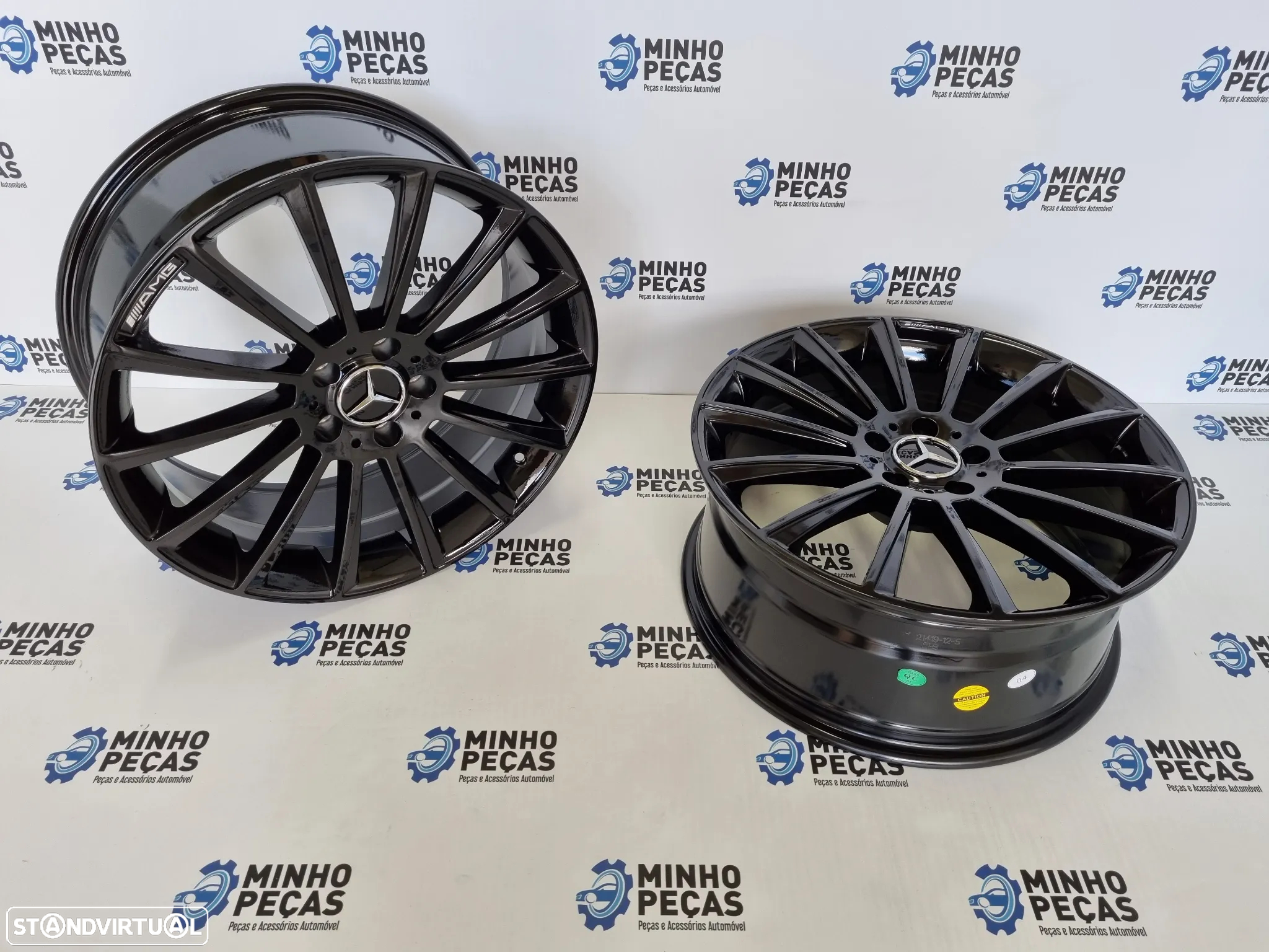 Jantes Mercedes (C63) AMG Turbine em 20 Preto Brilho - 5