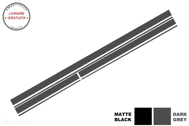 Set Stickere Capota Plafon Portbagaj si Stickere Oglinzi Gri Inchis Mercedes C205 - livrare gratuita - 5