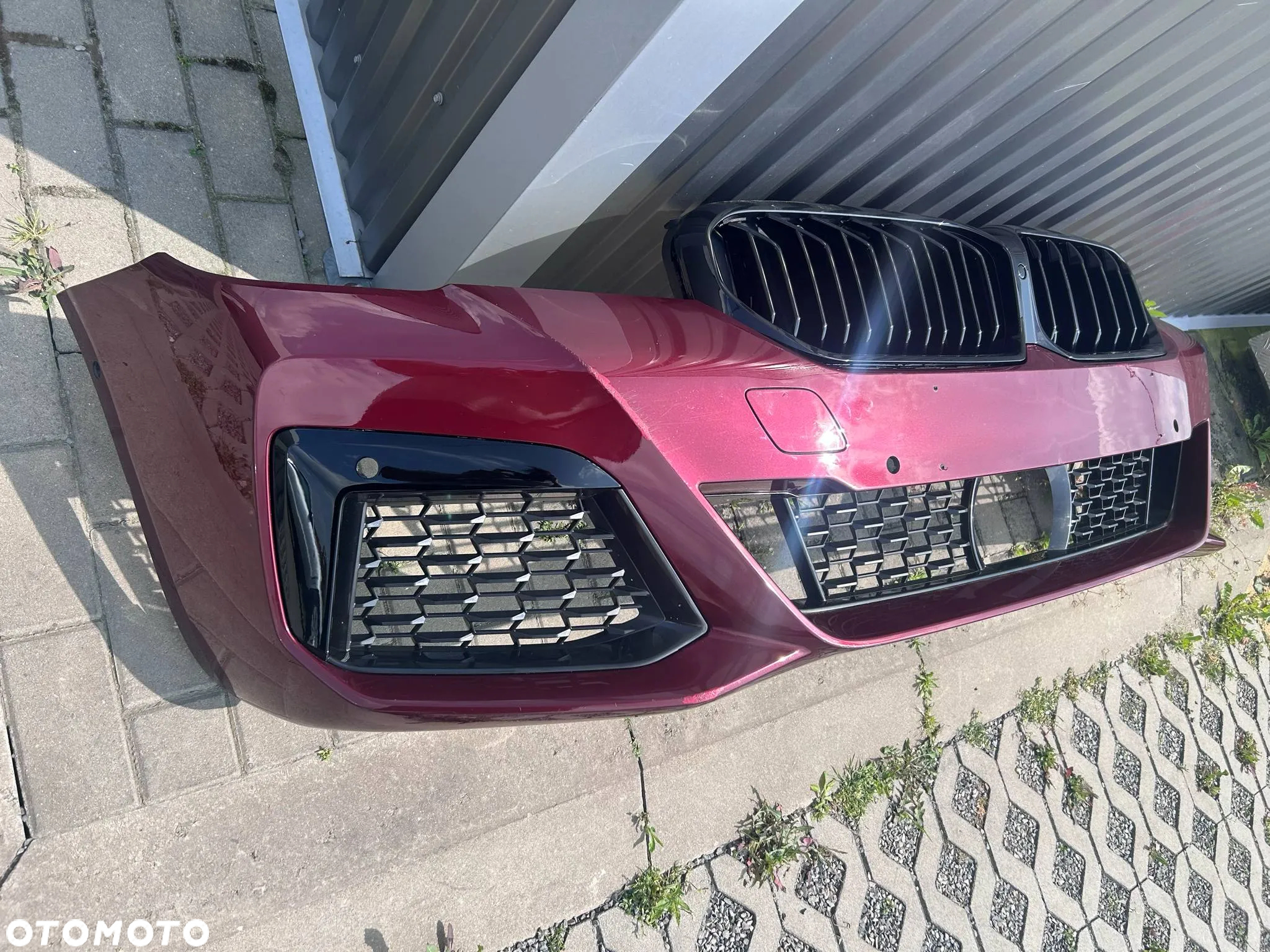 BMW 5 LCI G30 G31 M-Pakiet Zderzak Przód Przedni 6xPDC Radar Aventurin Red X1C - 9