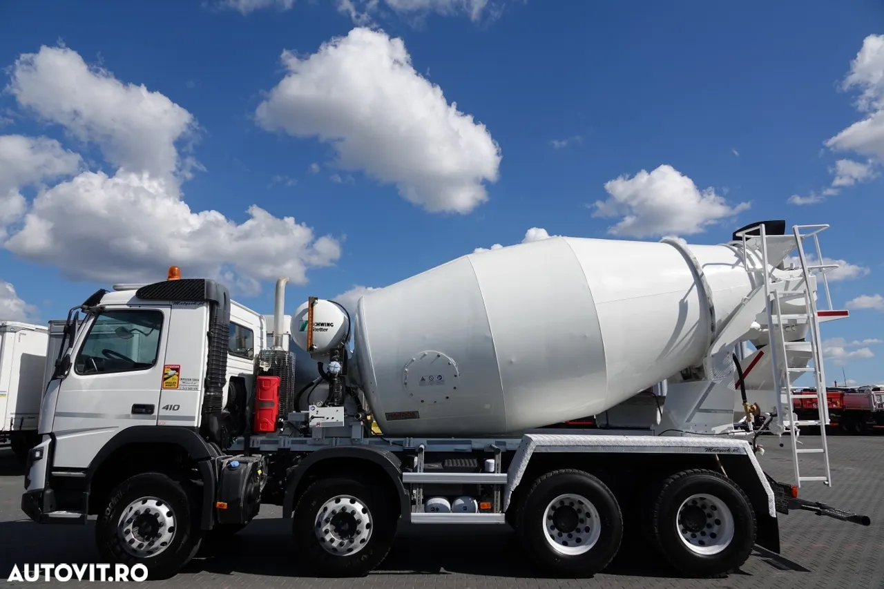 Volvo FMX 410 / 8x4 / 9m3 BETONATOR / SCHWING STETTER / HARDOX / JANTE ALIE / EURO 6 - 10