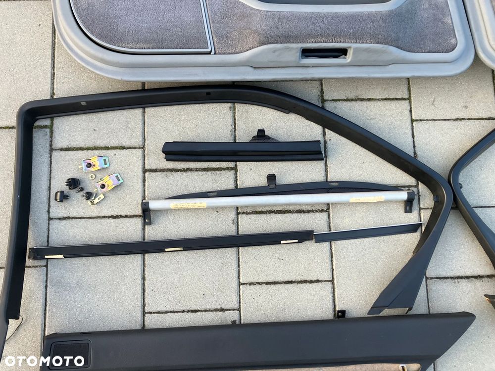 BOCZKI DRZWI BMW E38 PRZED LIFT WERSJA KRÓTKA ROLETKI ROLETY TRÓJKĄTY ZESTAW RARYTAS - 15