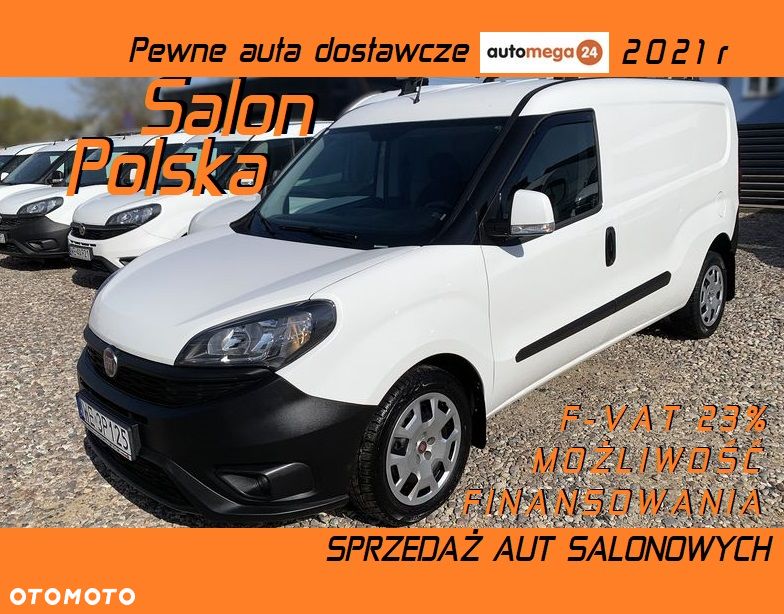 Fiat PROFESSIONAL DOBLO L2 Long VAN MAXI WZMOCNIONY Ładowność 961kg, Homologacja cięż. VAT-1, HAK 1300kg wpinany, BAGAŻNIK, Alarm, Czujniki parkowania, Halogeny, Podgrzewane fotele, Koła 16' MOCNY NAPĘD 1.6 MultiJet, 105KM Emisja spalin Euro-6, Skrzynia biegów 6cio stopniowa! Oryginalna zabudowa paki, - 2
