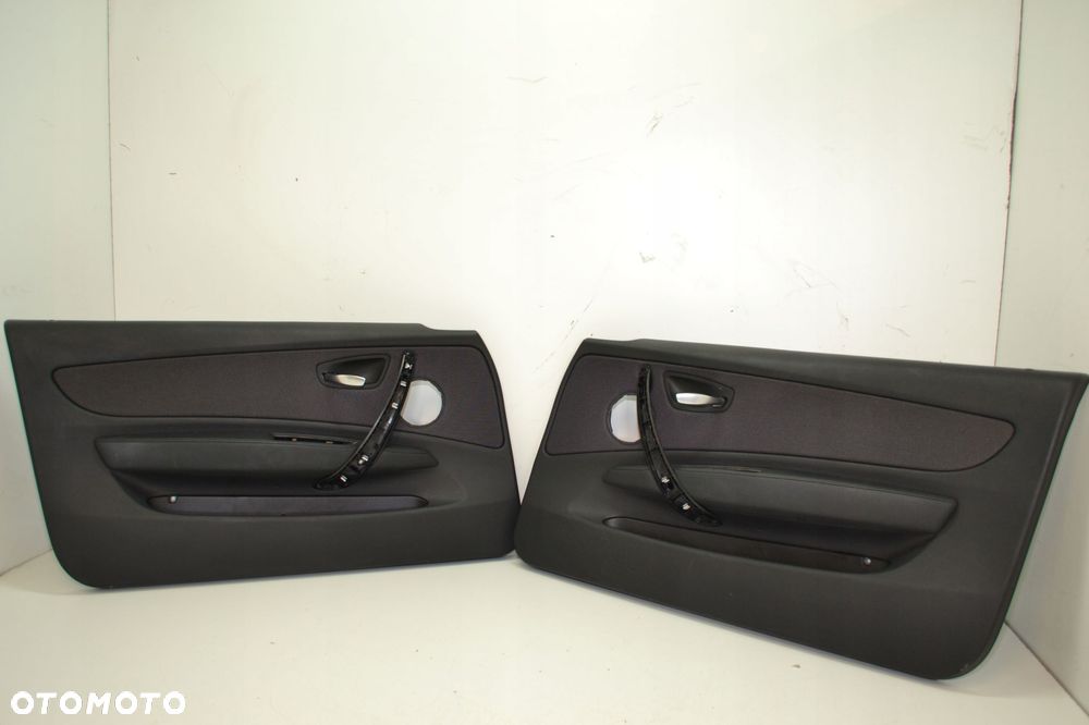 BOCZEK TAPICERKI DRZWI LEWA PRAWA KOMPLET BMW E81 E82 E88 7122654 - 1