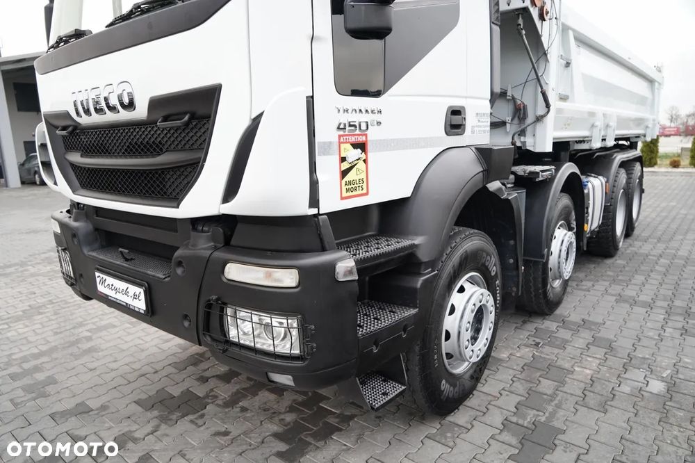 Iveco TRAKKER 450 / 8x4 / WYWROTKA / HYDROBURTA / BORDMATIC / EURO 6 / - 15