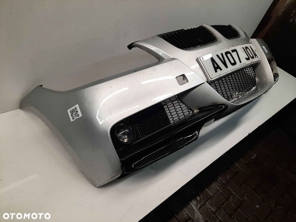 ^ ZDERZAK PRZÓD PRZEDNI BMW E90 E91 LIFT FL M PAKIET ///M TITANSILBER SREBRNY HALOGENY - 5