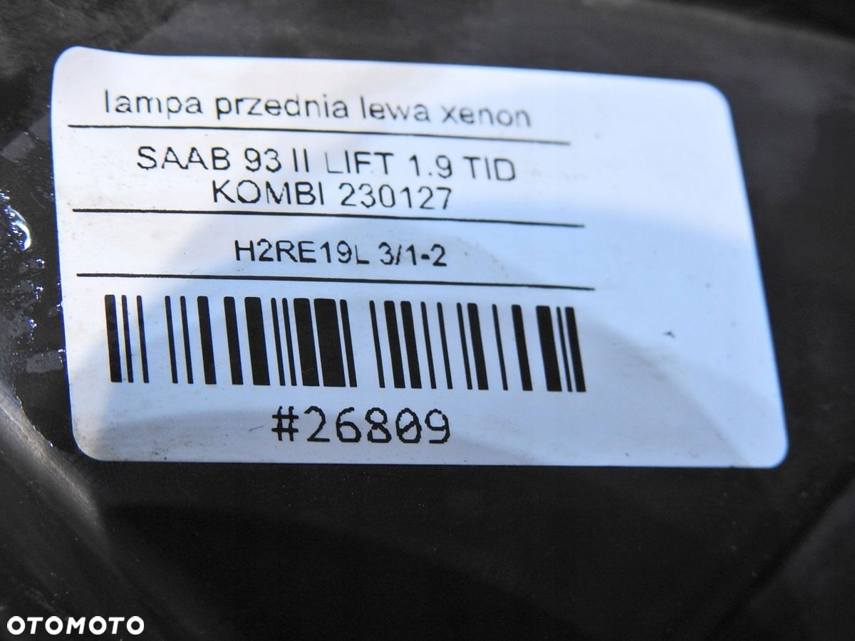 LAMPA LEWA PRZEDNIA PRZÓD XENON SAAB 9-3 II LIFT - 7