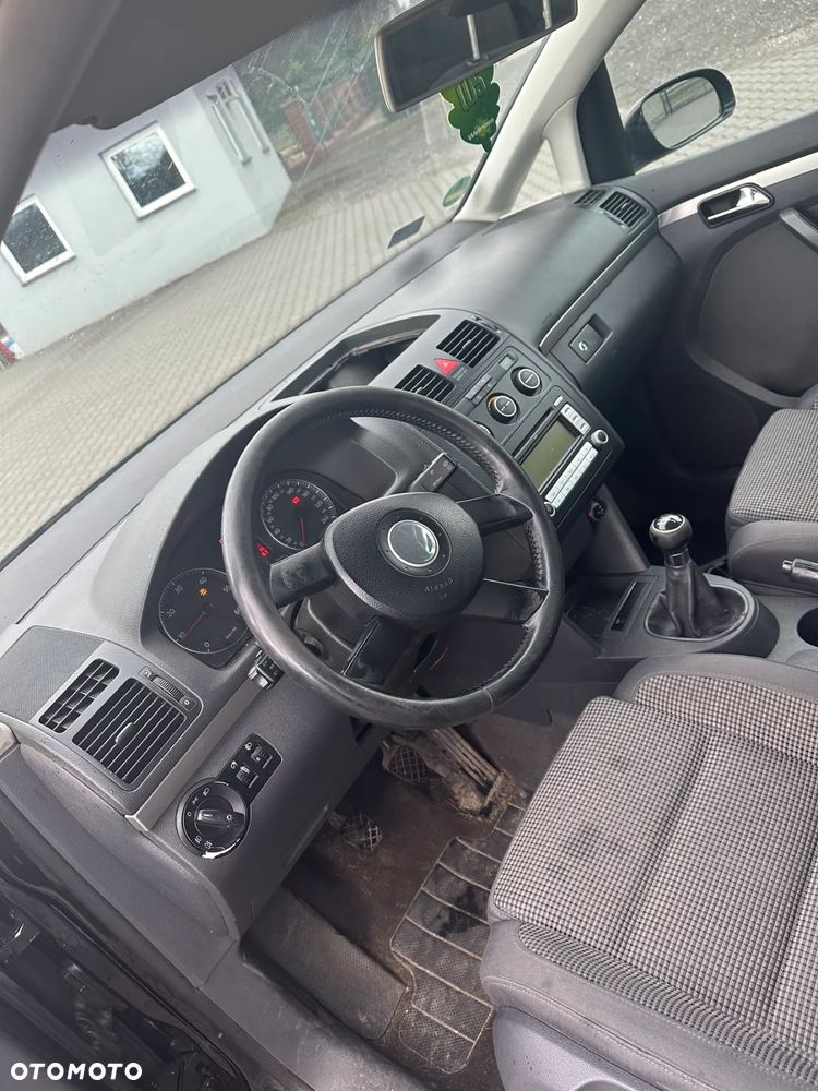 VW TOURAN 1T 03-06 KONSOLA DESKA ROZDZIELCZA PODUSZKI PASY ORYGINAŁ - 1