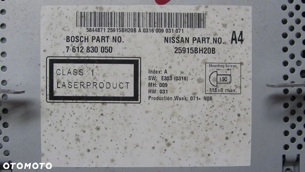 NISSAN JUKE F15 RADIO NAWIGACJA 25915BH20B - 5