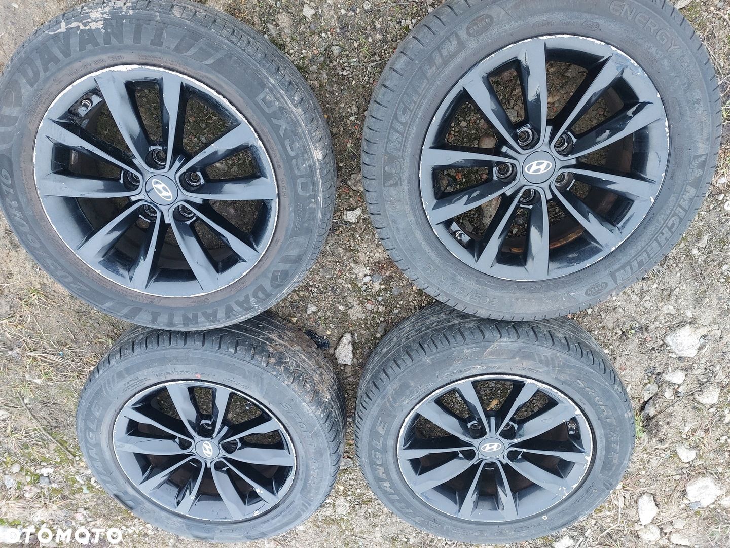 HYUNDAI I40 KOŁA 7Jx16 FELGI ALUMINIOWE Z OPONAMI - 1