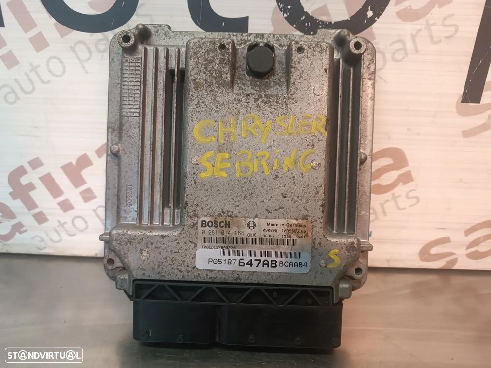 UNIDADE / CENTRALINA DO MOTOR CHRYSLER SEBRING / DODGE CALIBER 2.0CRD 0281014264 P05187647AB - 1
