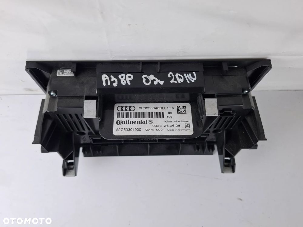 Panel Sterownik Klimatyzacji Nawiewu Grzanych Audi A3 8P 8P0820043BH - 10