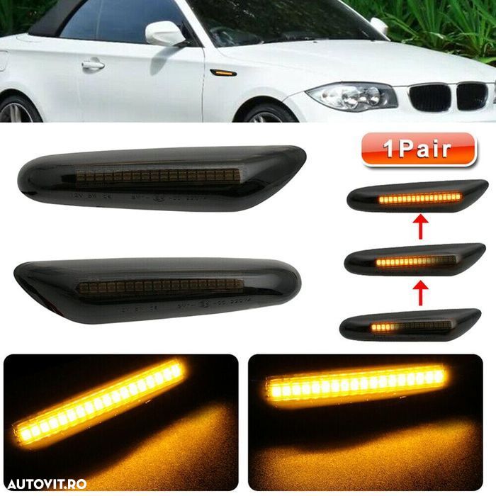 Set 2 semnalizari dinamice LED BMW: E46, E36, E90, E60, E87, etc. - 2