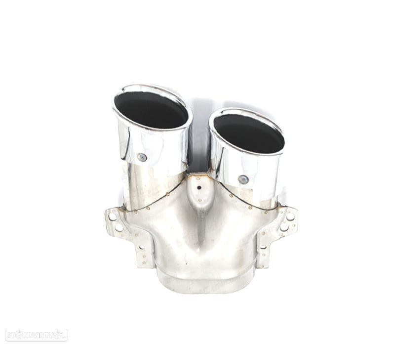 PONTEIRAS DE ESCAPE MERCEDES GLC C253 X253 15-18 LOOK AMG GLC43 CROMADAS - 3