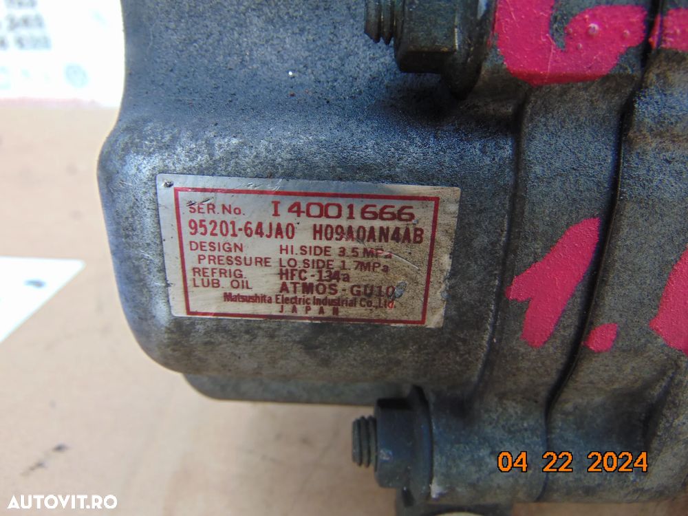 Compresor clima Suzuki Vitara 1.6 2005-2012 Sx4 swfit grand vitara 2 cod ja0 - 2