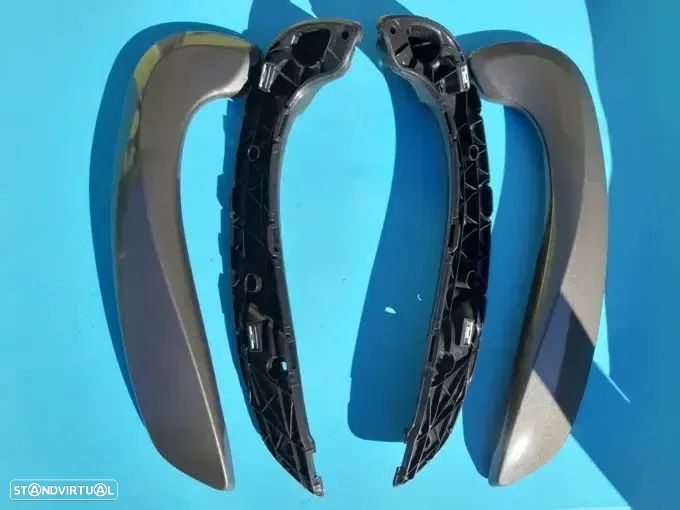 Puxador pega porta Renault Megane III Cinza  (4 peças)   NOVO - 1