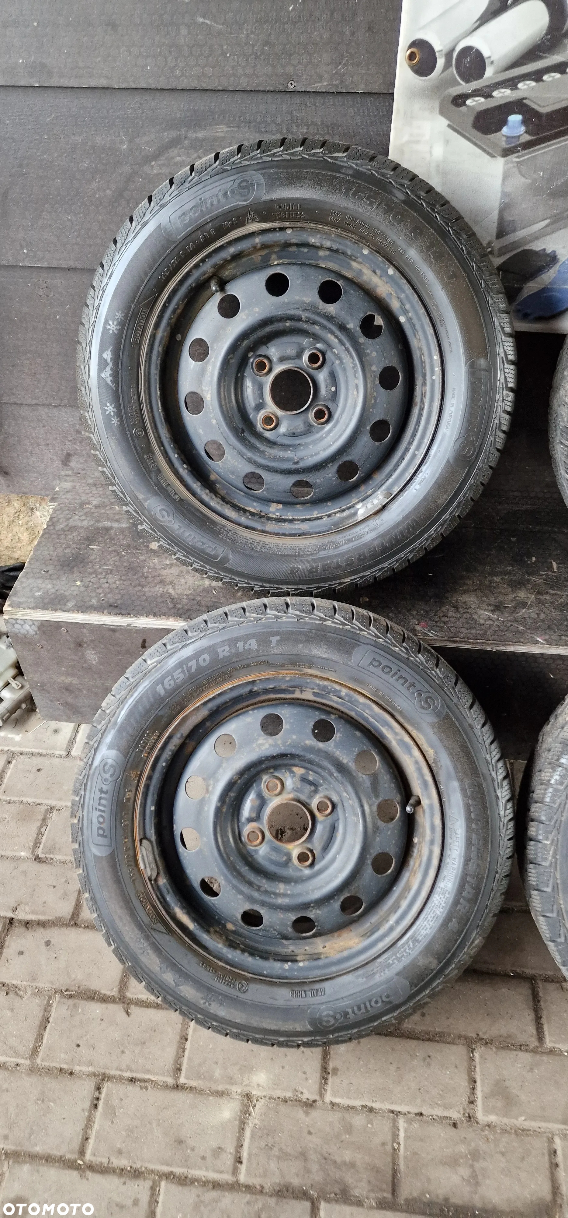 Felgi stalowe+OPONY Zimowe PointS 165/70 14' Suzuki Swift 4X100 ET45 - 3