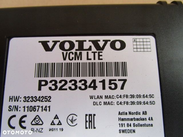 VOLVO V90 S90 XC90 XC60 V60 S60 XC40 MODUŁ STEROWNIK VCM P32334157 - 2