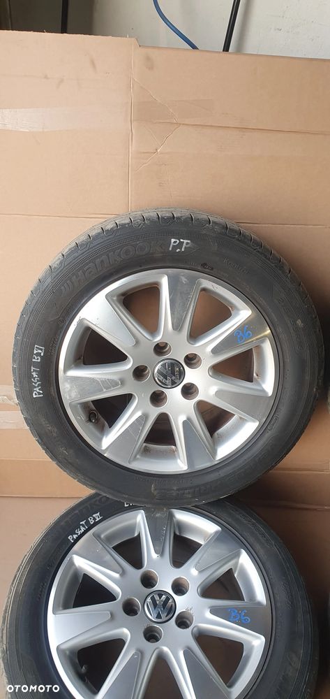 Alufelgi z oponami alusy felgi aluminiowe 5x112 7J ET45 215/55 R16 VW Passat B6 3C0601025AE - 4
