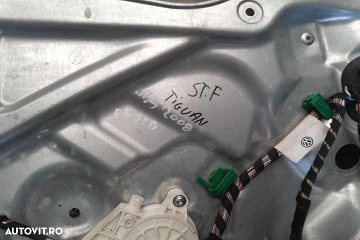 Macara geam fata stanga electrica 5N0837461 / 1K0959793J / 963C20-344 - 2