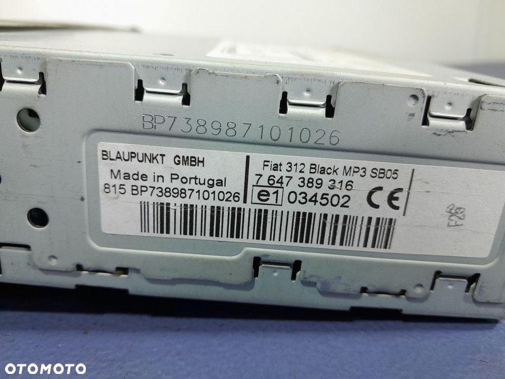 FIAT 500 07- RADIO CD 7354524860 169A4000 - 7