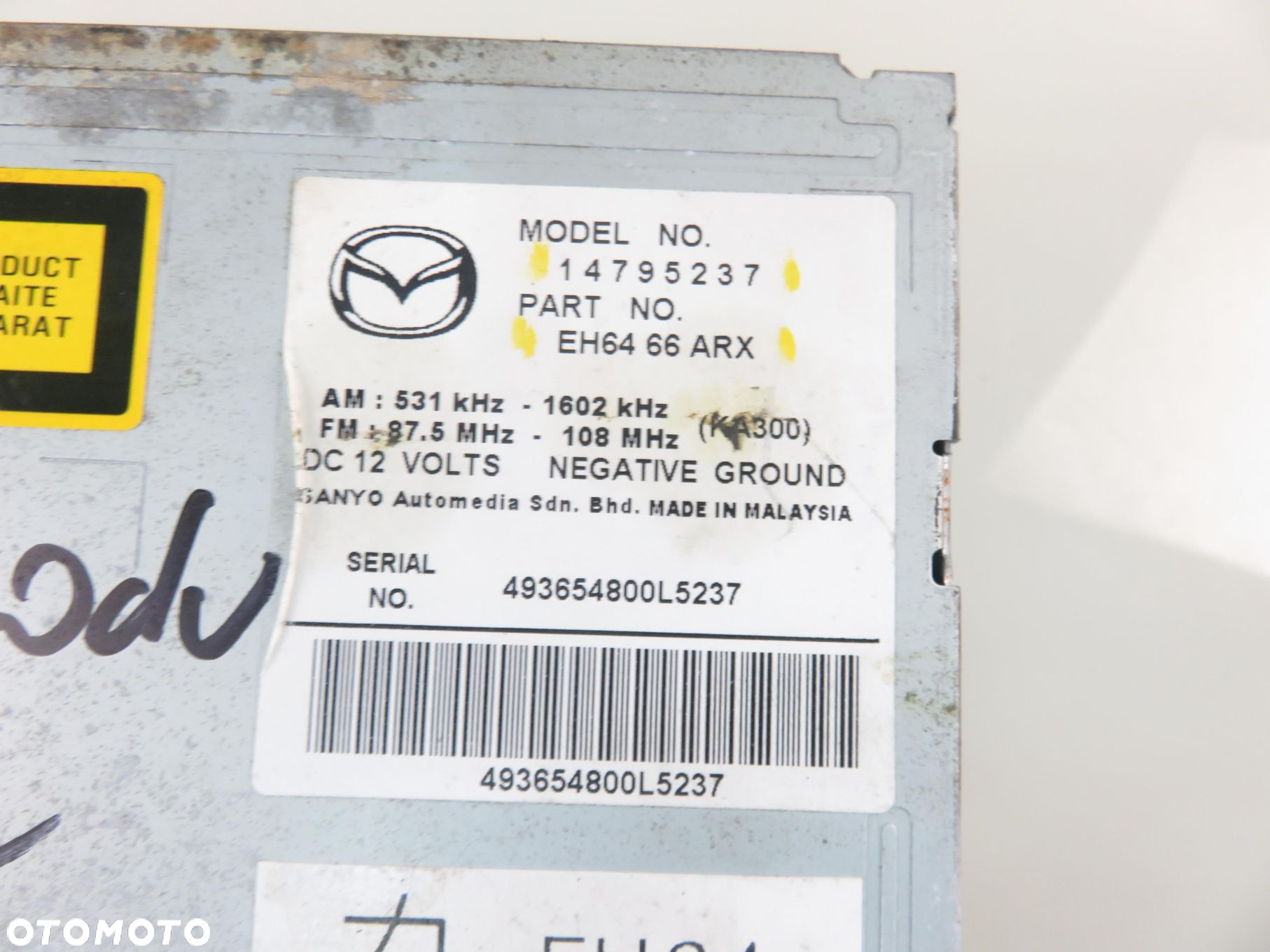 RADIO MAZDA CX-7 (ER) EH6466ARX 14795237 ROZKODOWANE - 11