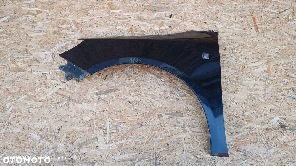 Błotnik LEWY CZARNY Skoda Fabia II Mk2 2007 PRZEDNI LEWY KIEROWCA