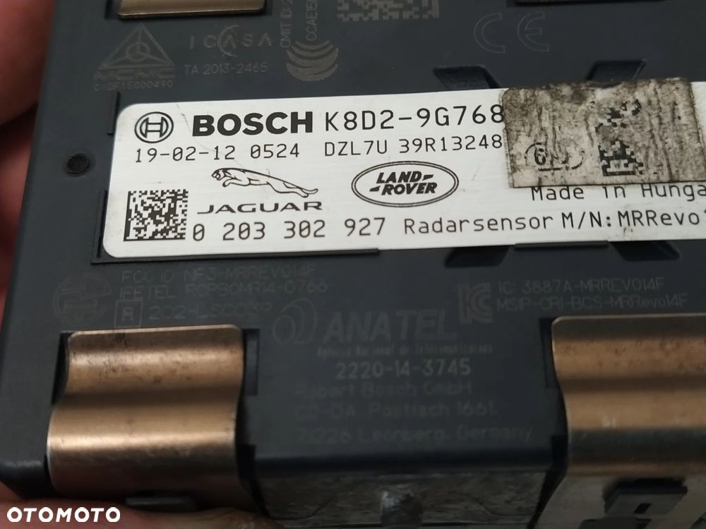 RANGE ROVER EVOQUE L551 2019- MODUŁ RADAR ACC DISTRONIC AKTYWNY TEMPOMAT ORYGINAŁ - 4