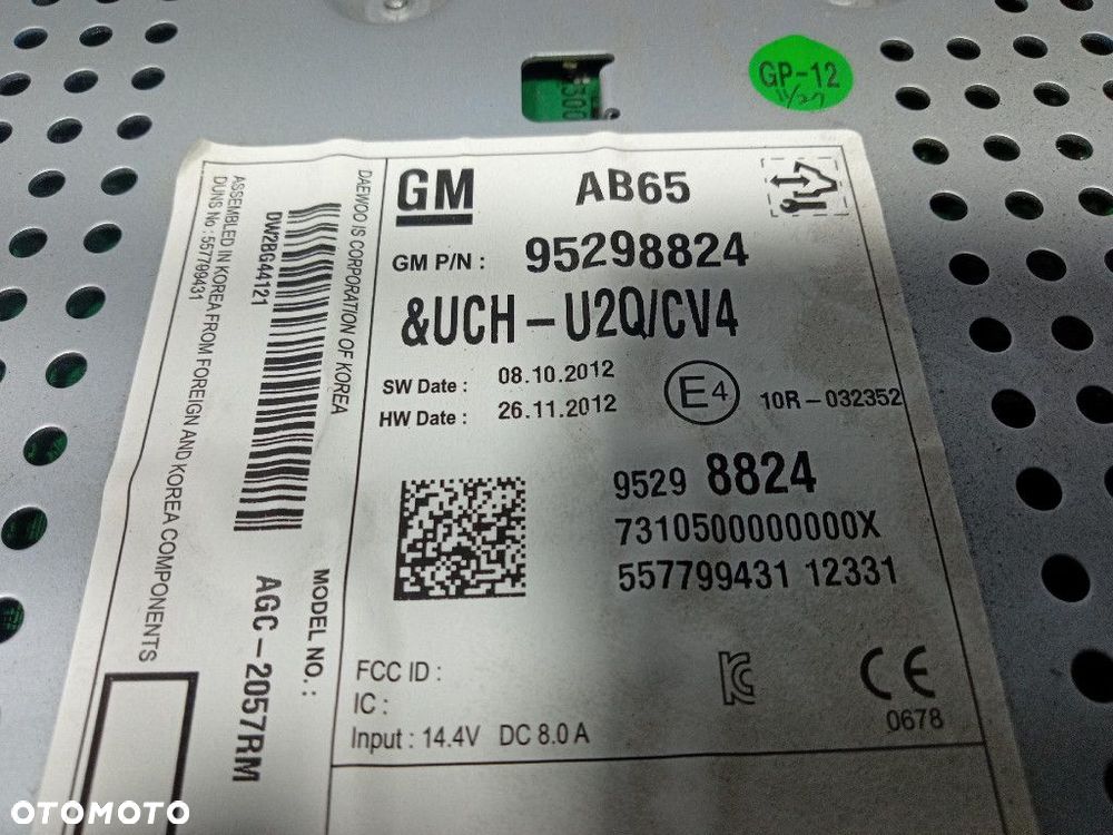 CHEVROLET SPARK III M300 RADIO CD/AUX 95298824 - 7