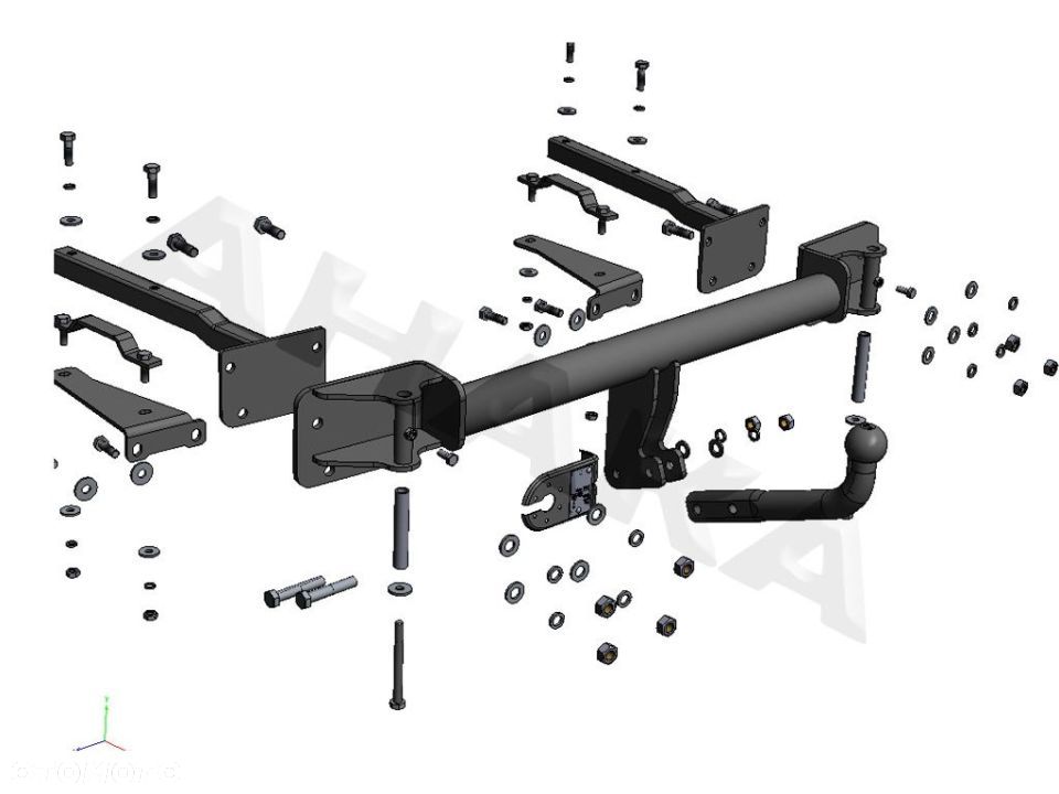 Hak Holowniczy Odkręcany Do Bmw Seria 3 E36 Sedan, Coupe, Cabrio 1990-1999 - 3