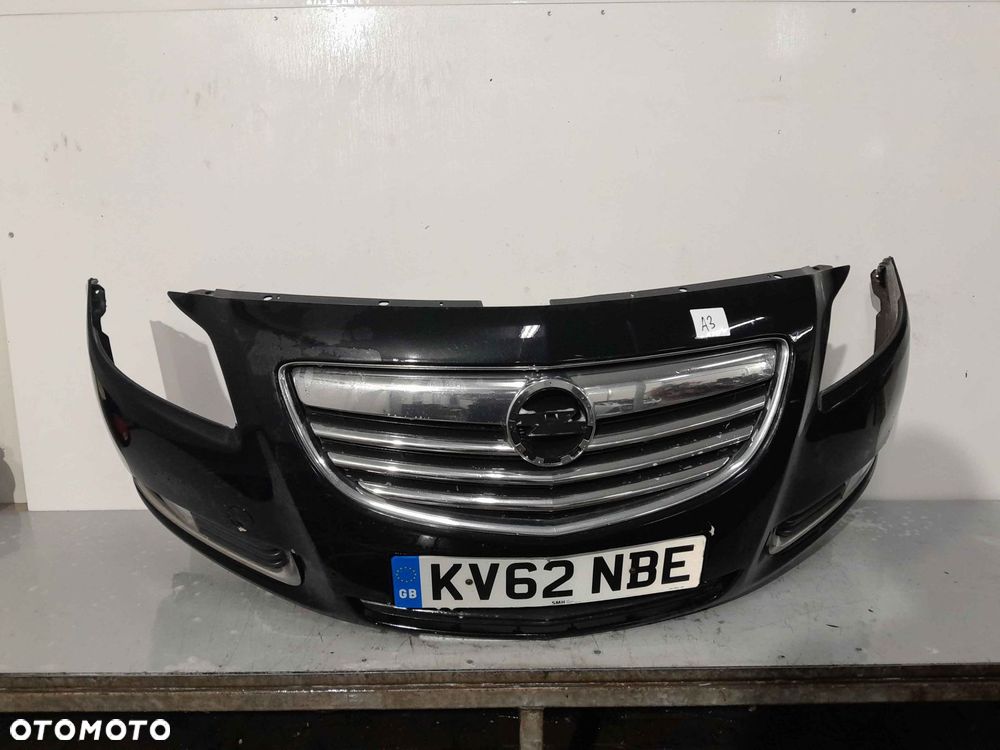 + ZDERZAK PRZÓD PRZEDNI OPEL INSIGNIA I A 1 Z22C CZARNY HALOGENY - 1