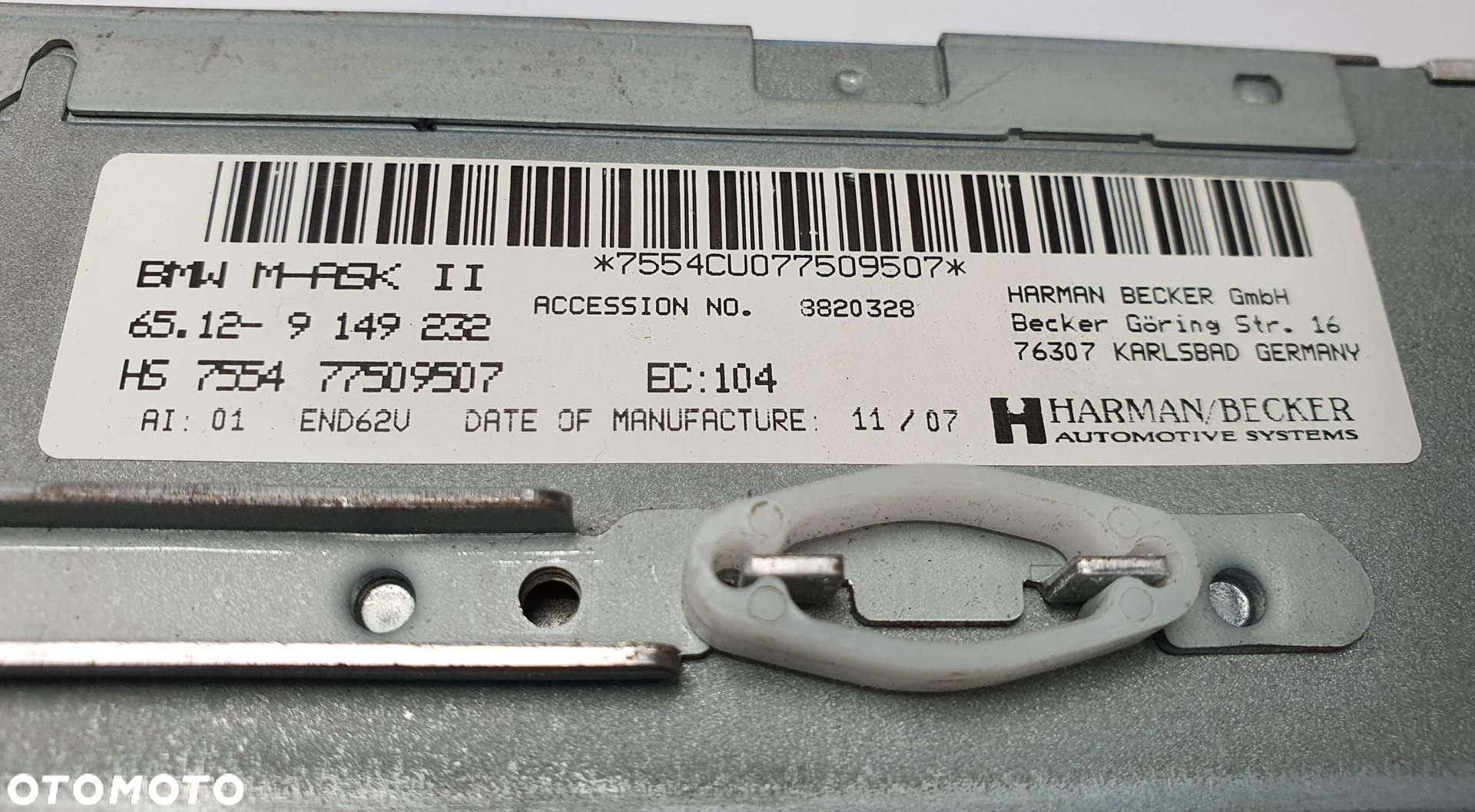 RADIO CZYTNIK NAWIGACJI BMW 3 E90 77509507 9149232 - 6