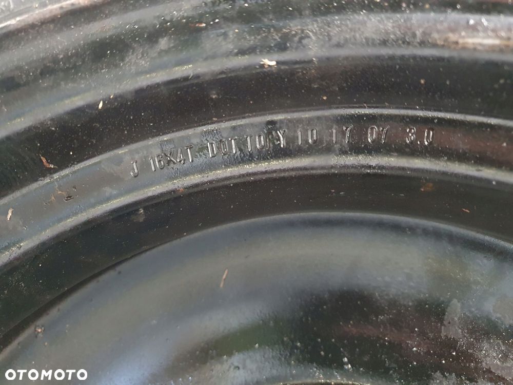KOŁO DOJAZDOWE dojazdówka 125/70 R16 D16 5x114,3 J16X4T Toyota Subaru Mazda - 5