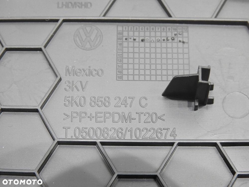 OSŁONA KONSOLI LEWA VW GOLF VI 5K0858247C - 8