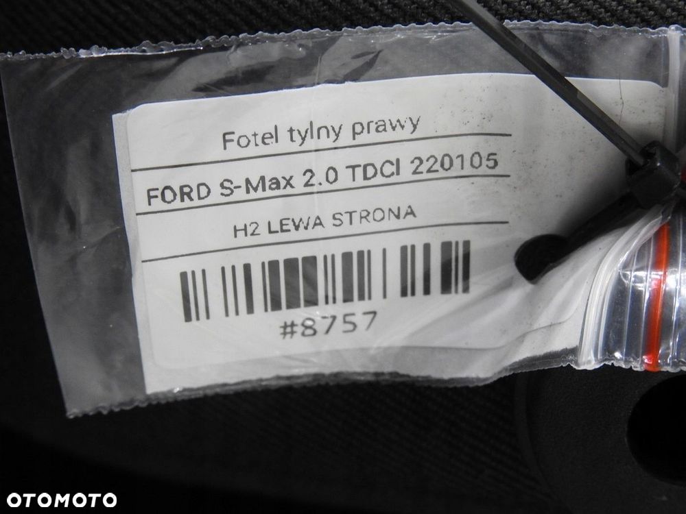 FOTEL PRAWY TYŁ II RZĄD FORD S-MAX MK1 - 11