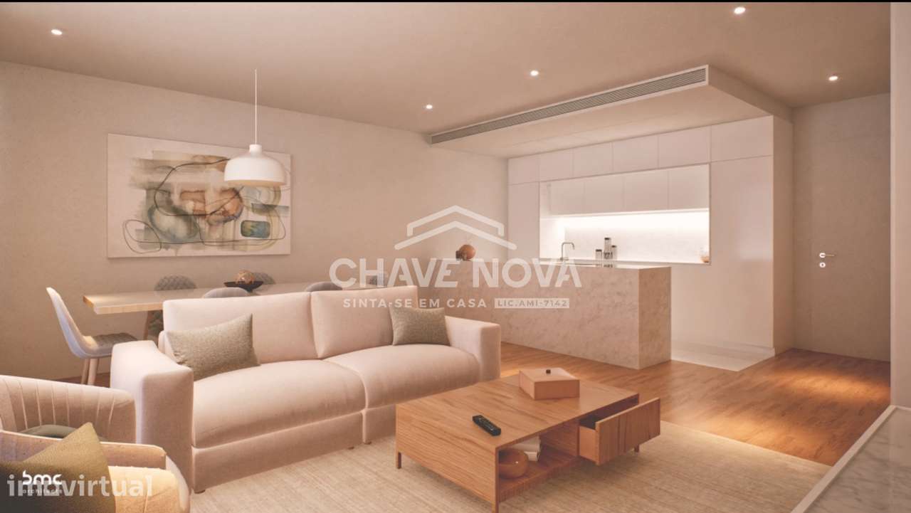 Apartamento T1 com varanda, garagem e elevador - Grande imagem: 3/12