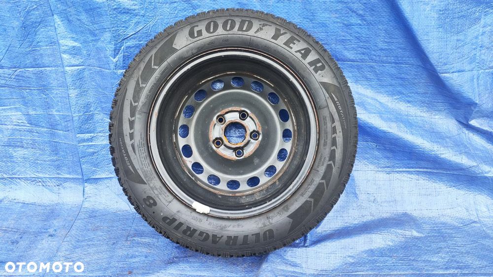 KOŁO ZAPASOWE DOJAZDOWE FELGA 5x112 6Jx15 ET47 OPONA GOODYEAR ULTRAGRIP 8 195/65R15 195 65 15 ORYGINAŁ ŁADNE VW CADDY III 2K - 2