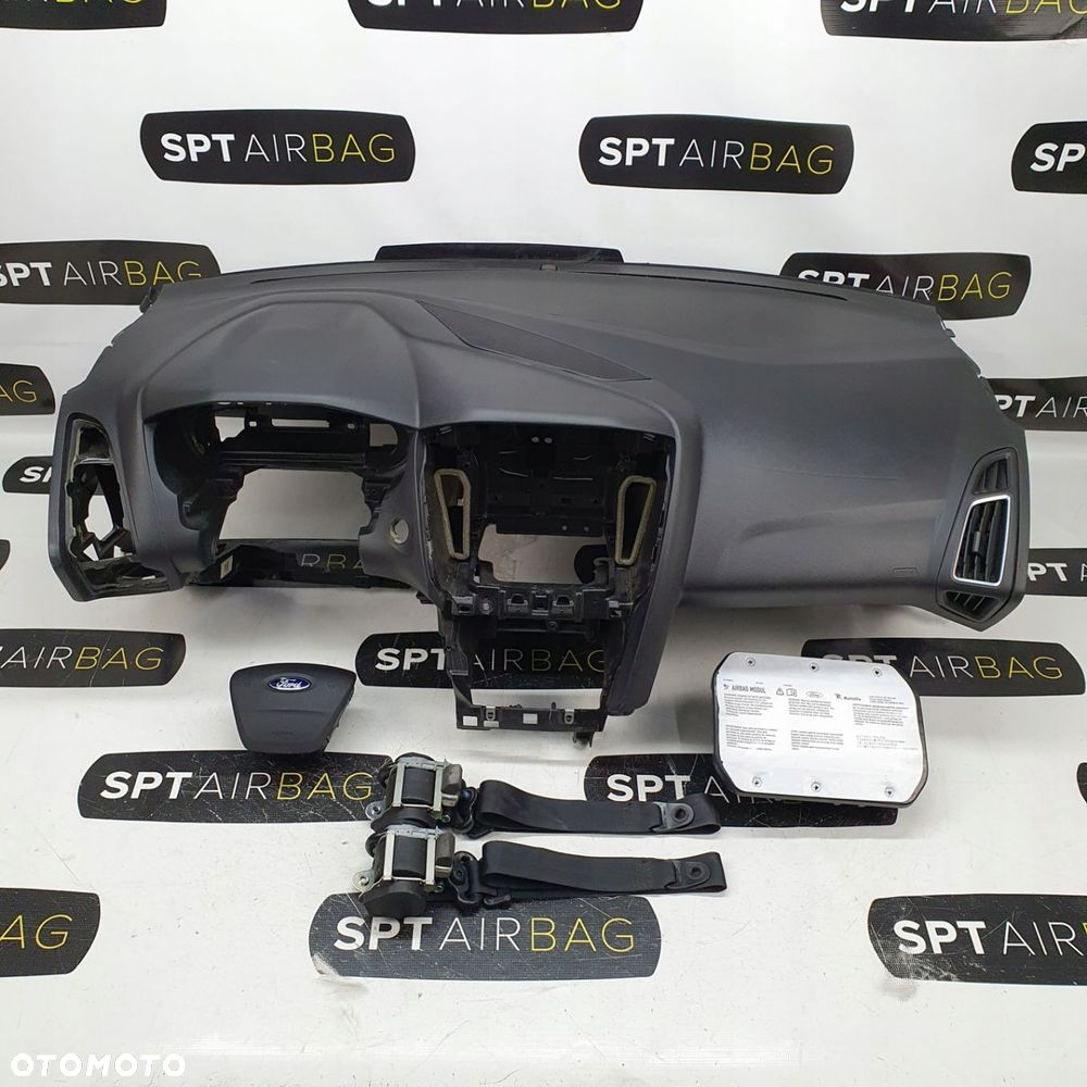 FORD FOCUS MK3 III 3 LIFT KOKPIT DESKA KONSOLA PULPIT PODUSZKA AIRBAG AIR BAG PASY KIT SET - 1