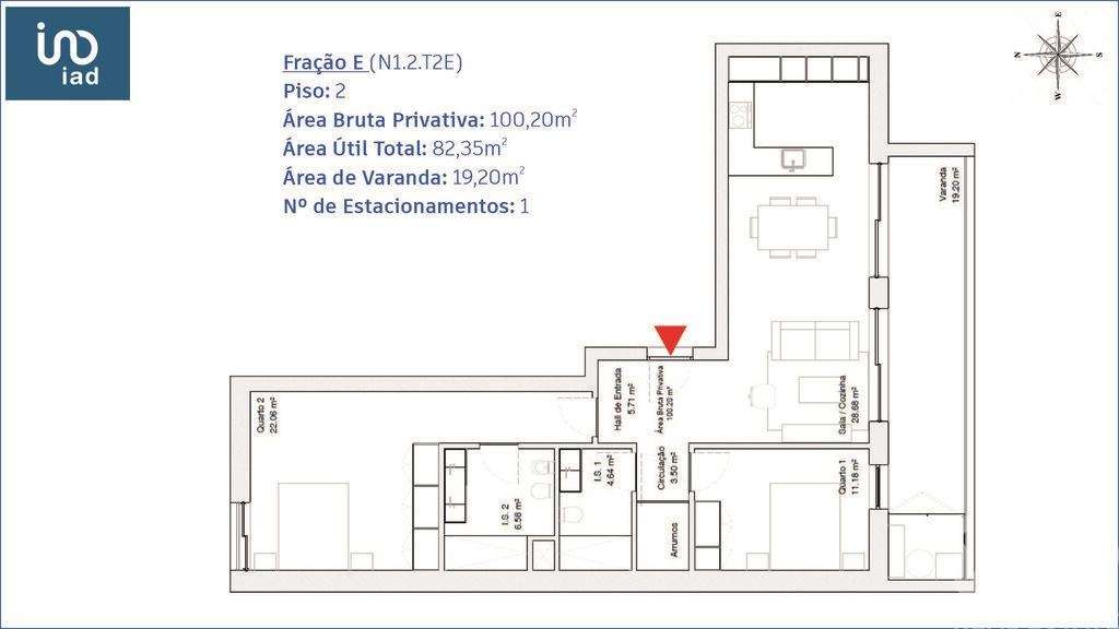 Apartamento T2 em Glória E Vera Cruz de 86,00 m2 - Grande imagem: 2/18