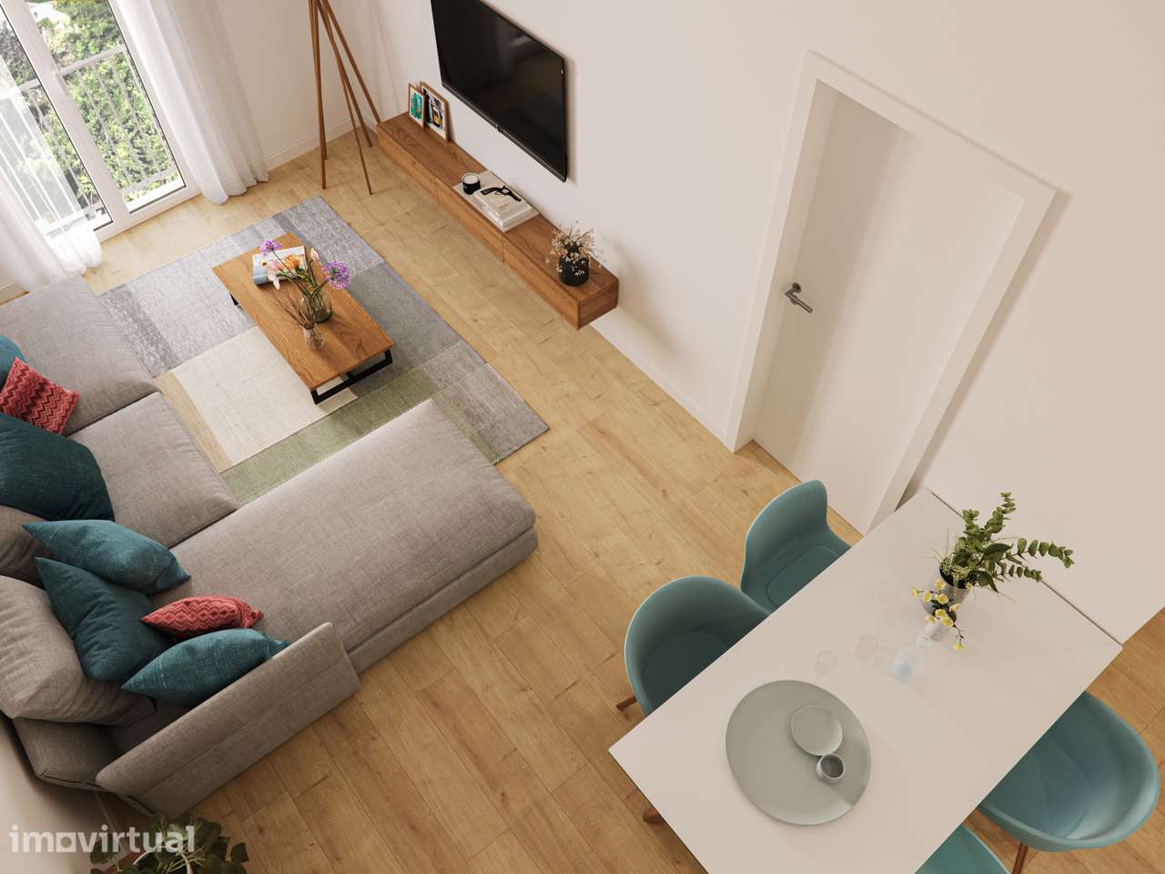 Espetacular estudio com Varanda e lugar de estacionamento na Graça! - Grande imagem: 4/14