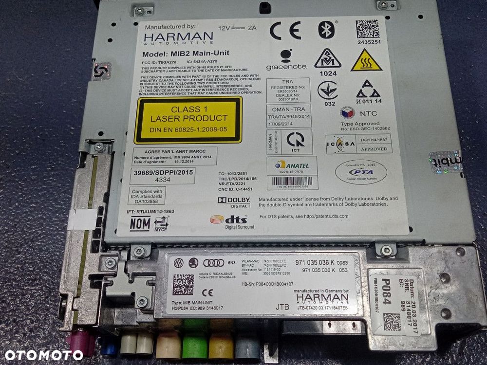 PORSCHE PANAMERA 971 CZYTNIK MULTIMEDIÓW NAWIGACJI 971035036K - 7