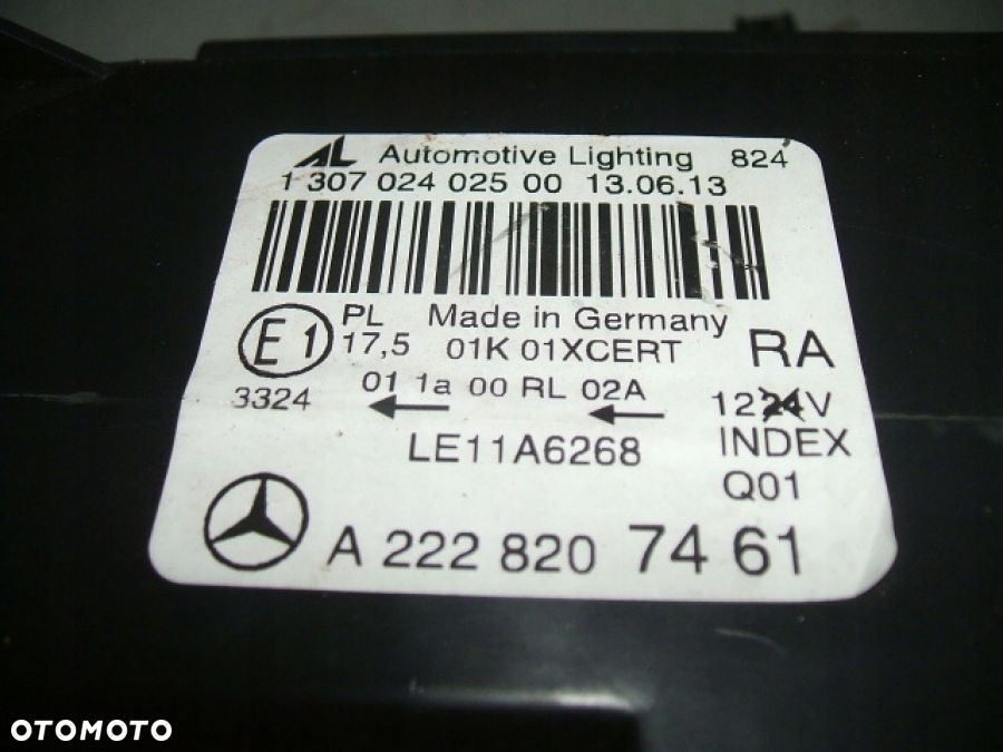 MERCEDES S-klasa W222 FULL LED LAMPA PRAWA A2228207461 - 6