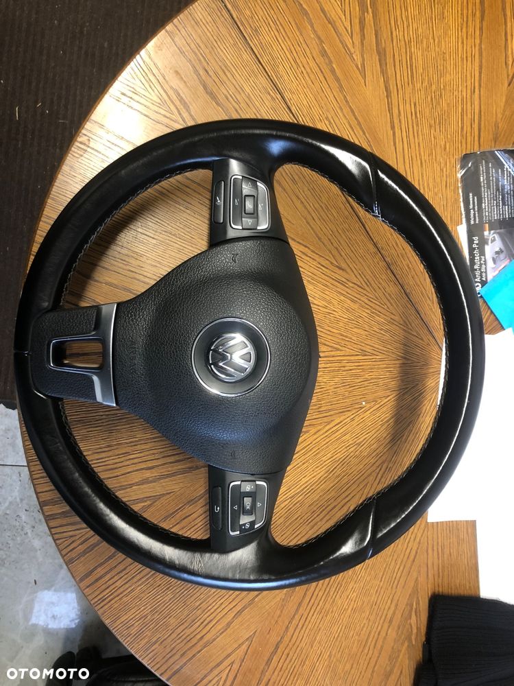 Kierownica multifunkcja skóra z poduszką VW TOURAN TIGUAN 1T0419091AC 1T0880201AA - 1