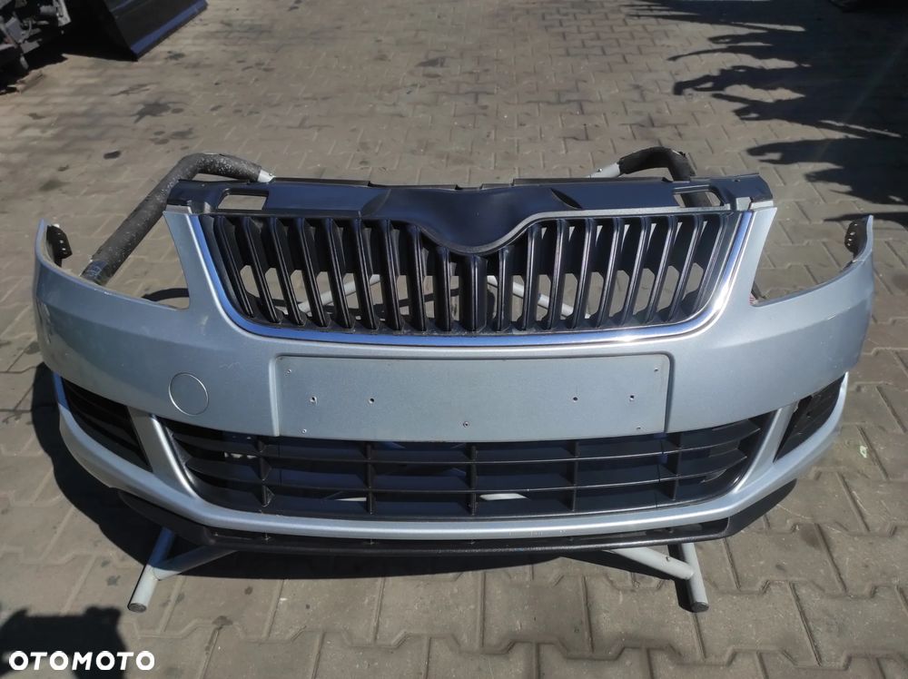 ZDERZAK PRZÓD PRZEDNI SKODA FABIA 2 LIFT ROOMSTER LA7W 9156 SREBRNY WYSYŁKA !!!! - 1