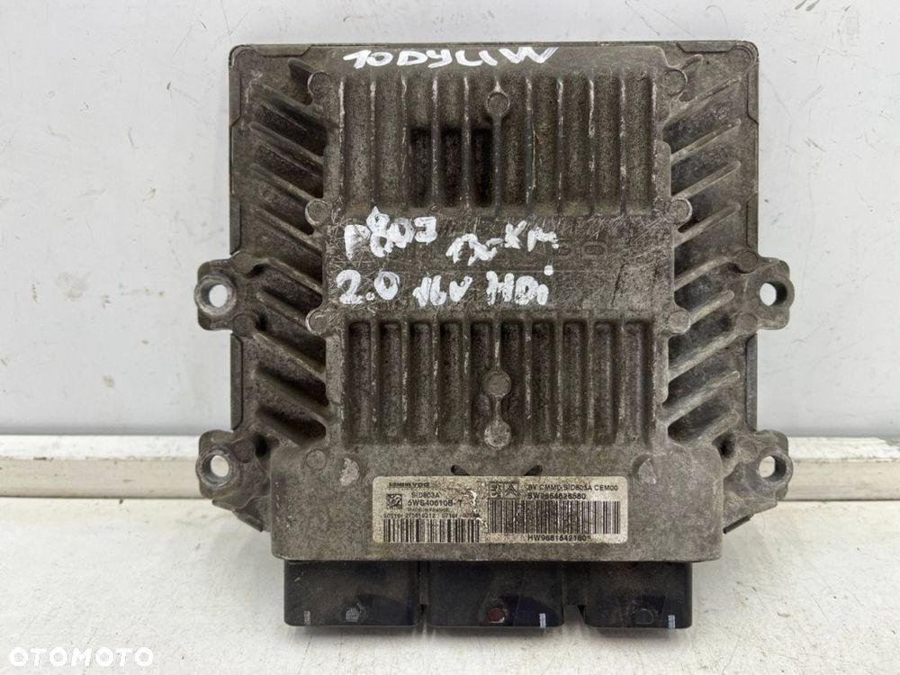 Komputer silnika Peugeot 807 Citroen C8 Ulysse Phedra 2.0 HDI sterownik ECU 5WS40610B-T 9664626580 - 1