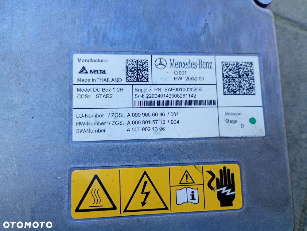 PRZETWORNICA NAPIĘCIA A0009009639 MERCEDES EQB X243 EQA H243 N243 W243 - 5