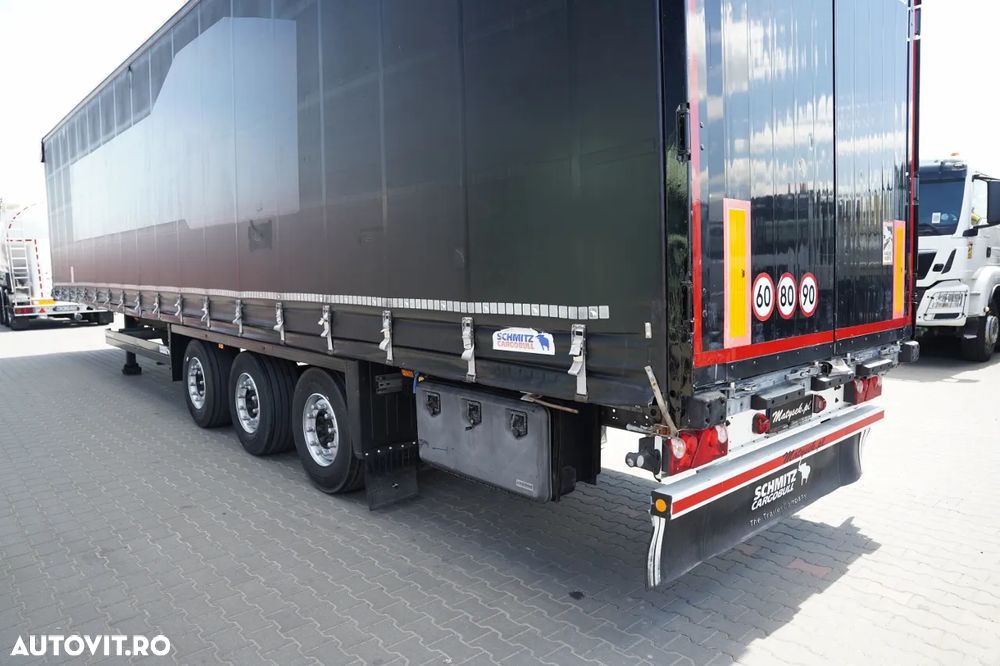 Schmitz Cargobull CORTINĂ / MEGA / PLATFORMĂ JOSĂ / ACOPERIȘ RIDICAT / AXĂ RIDICATĂ - 11