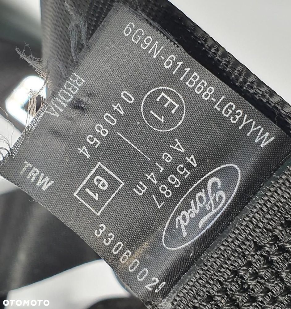 PAS BEZPIECZEŃSTWA PRAWY TYŁ FORD MONDEO MK4 6G9N-611B68-LG - 3